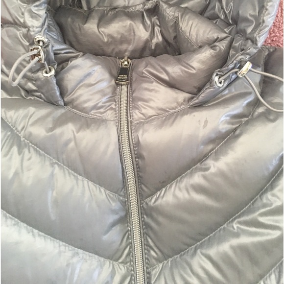 Calvin Klein Premium Down Coat .Packable Bag ,Light Weight Size M , Grey New - Picture 4 of 16